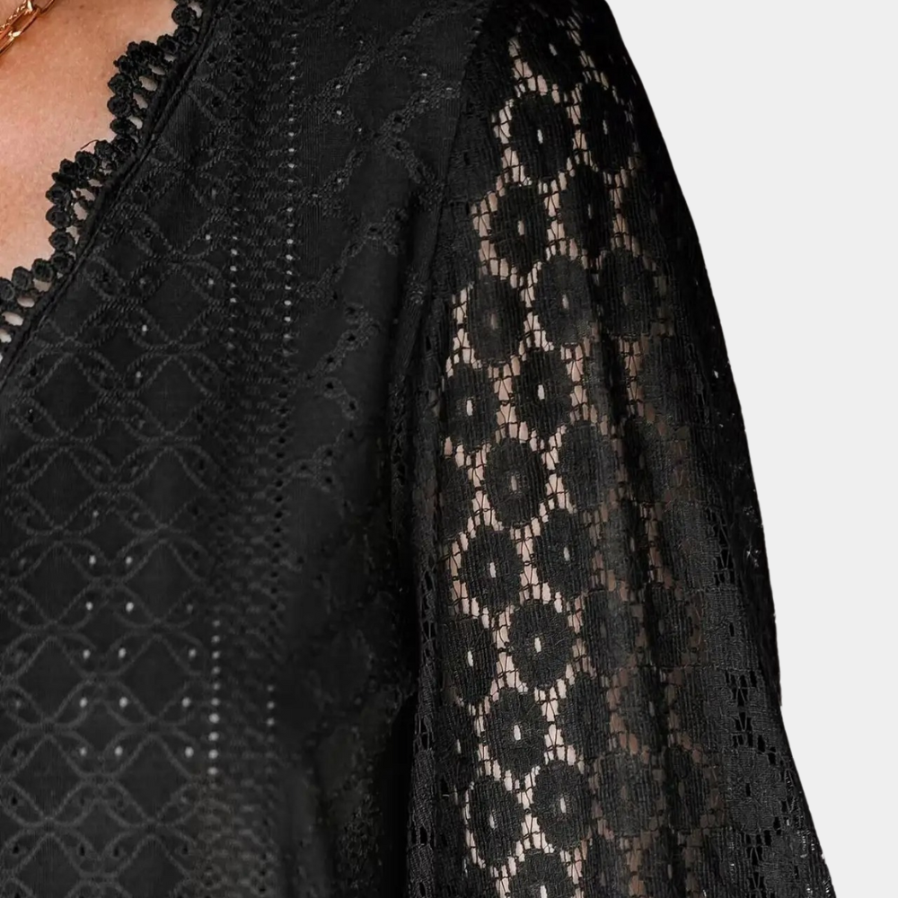 Madelyn | Elegant White Lace Blouse