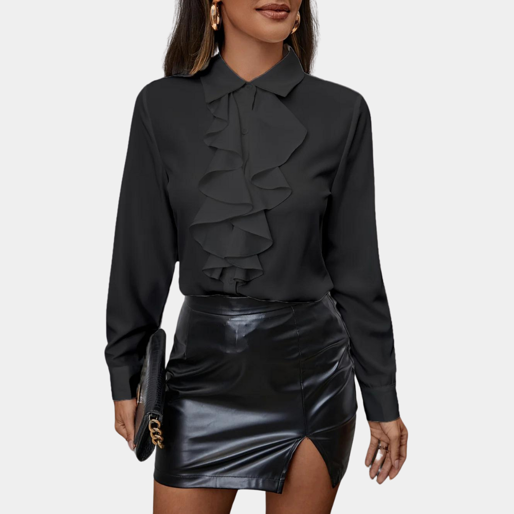 Yvonne | Classic Ruffle Blouse