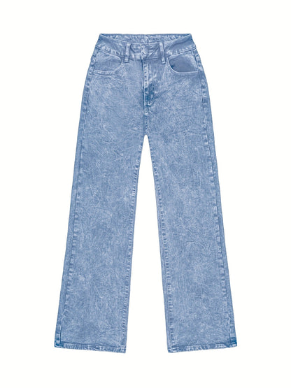 Trendy comfortable women's denim pants