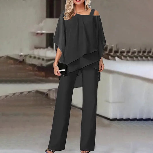 Rianne | Two-Piece Off-Shoulder Chiffon Set
