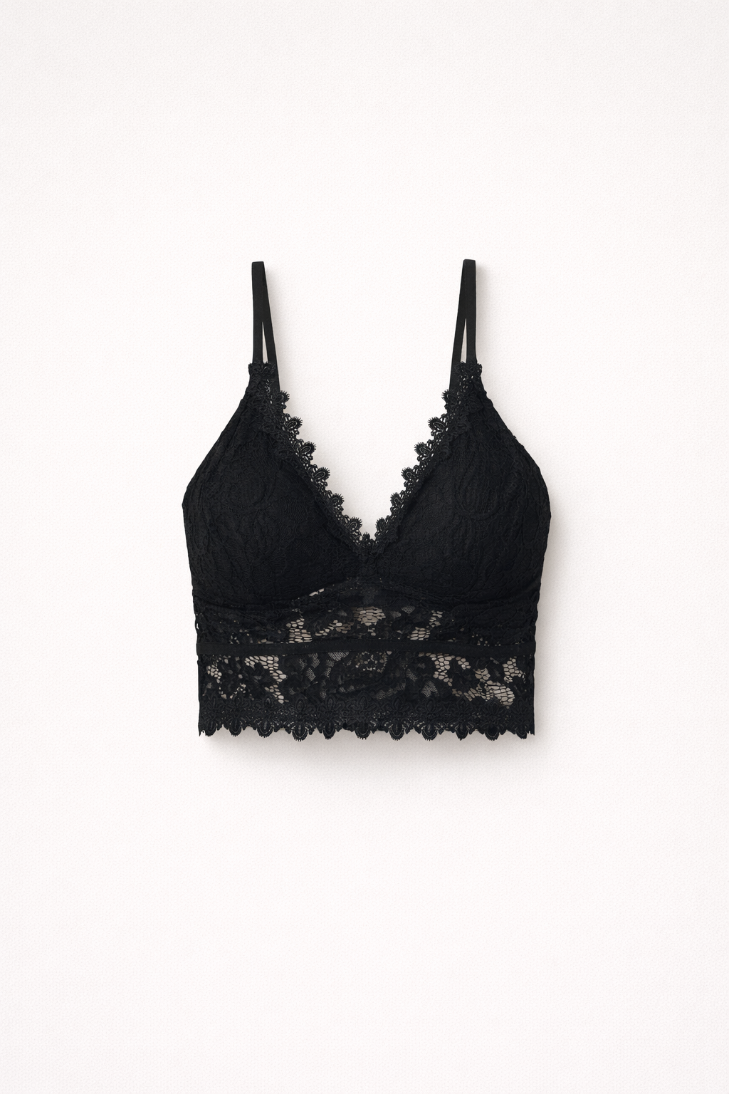Trendy Women's Lace Cropped Top with Lace Details and V Neck