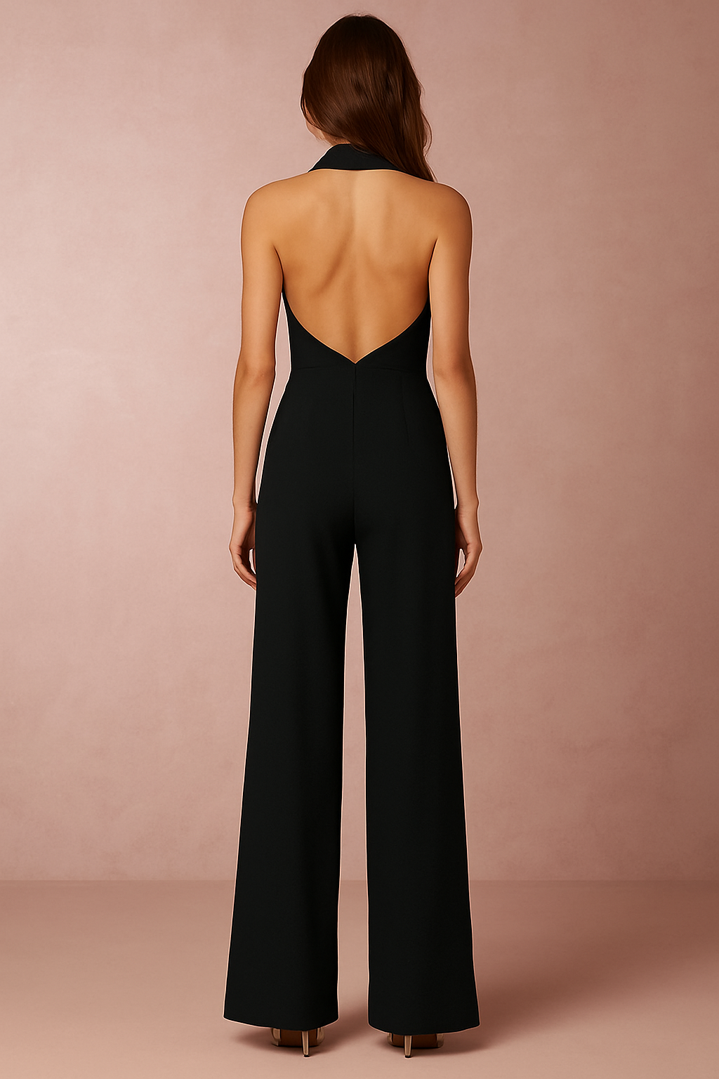 Tessy | Elegant Deep V-Neck Jumpsuit