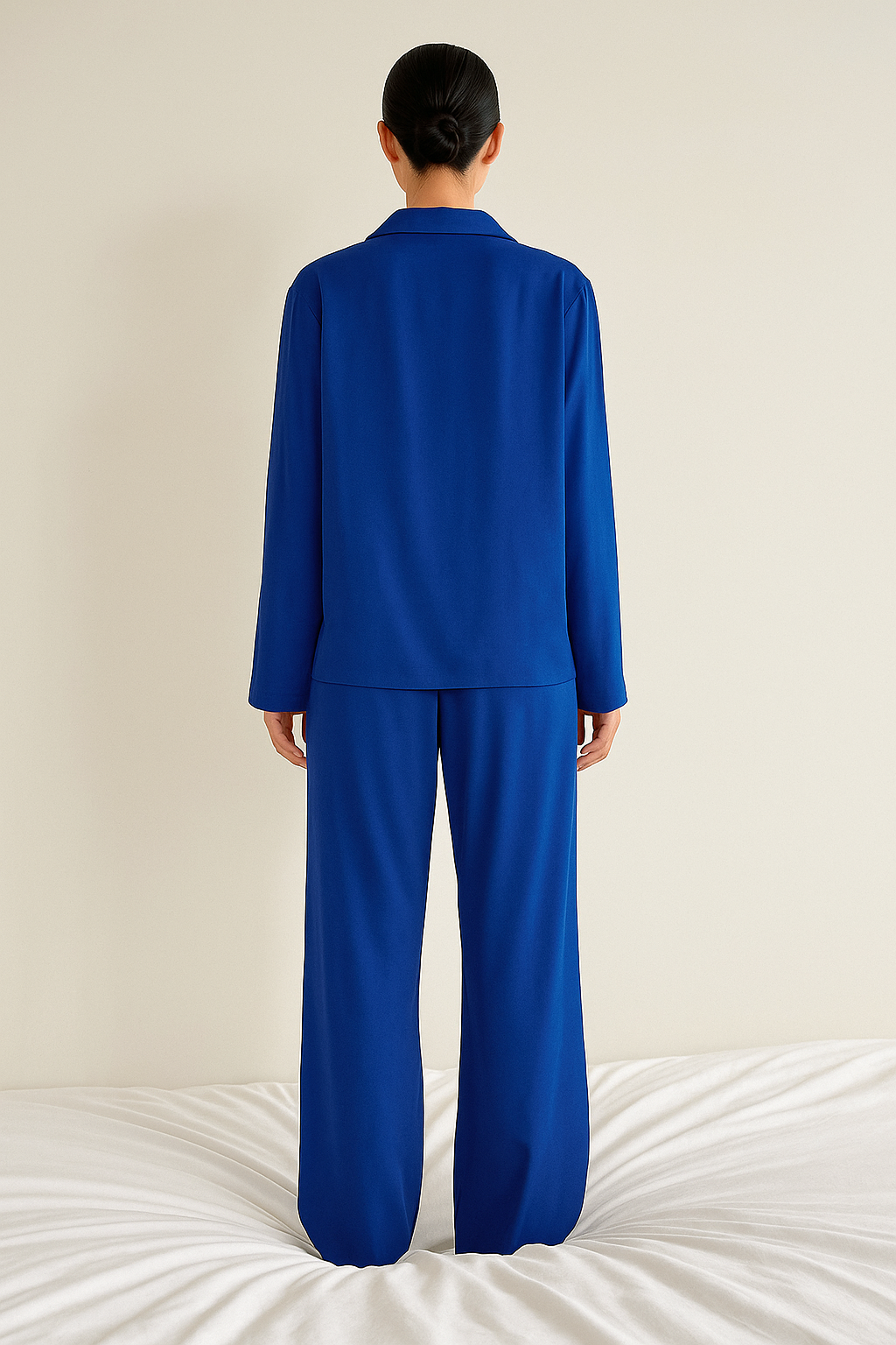 Ammie | Satin Pajama Set with Wider Pants