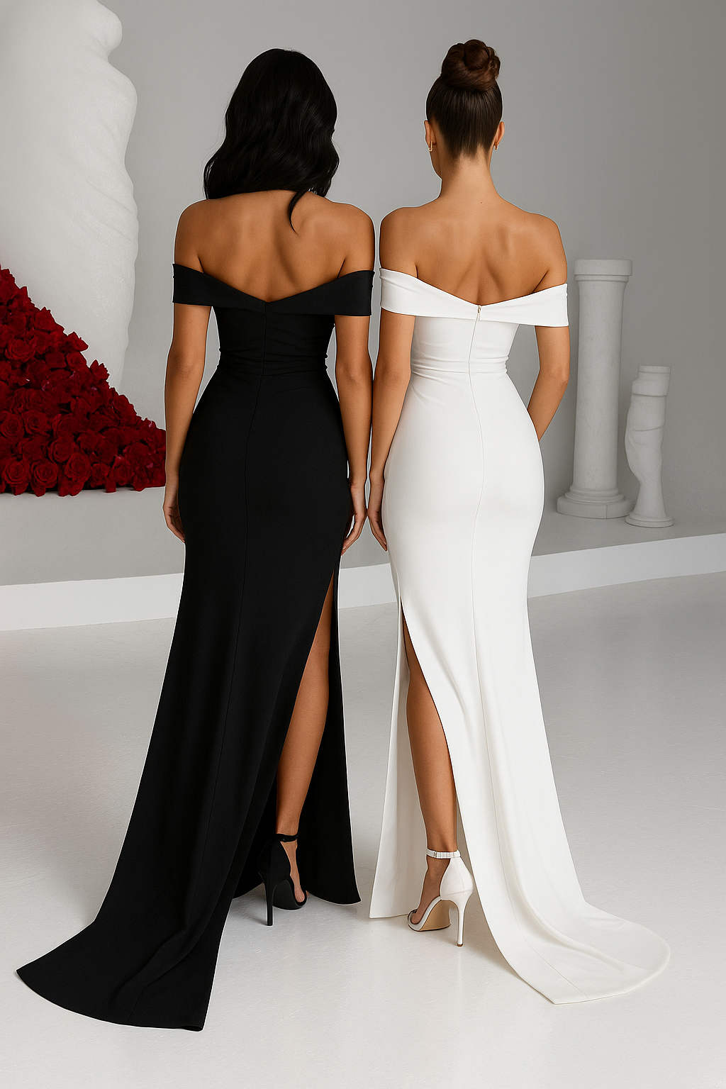 Genny | Gala Dresses Off-Shoulder Slit Maxi Dress