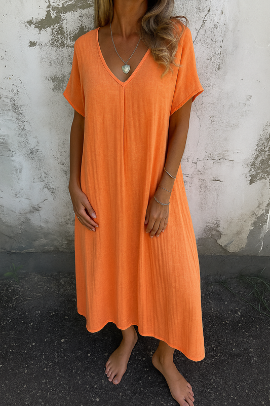 Nina | Airy Summer Dress with V-Neck