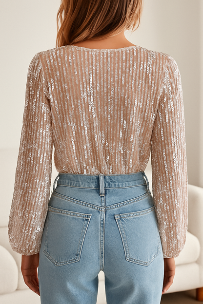 Dylan | Luxury Sequin Blouse