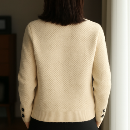 Leila | Luxury Classic Wool Cardigan