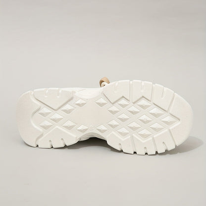 Comfortable Women's Sneakers With Breathable Mesh And Thick Sole