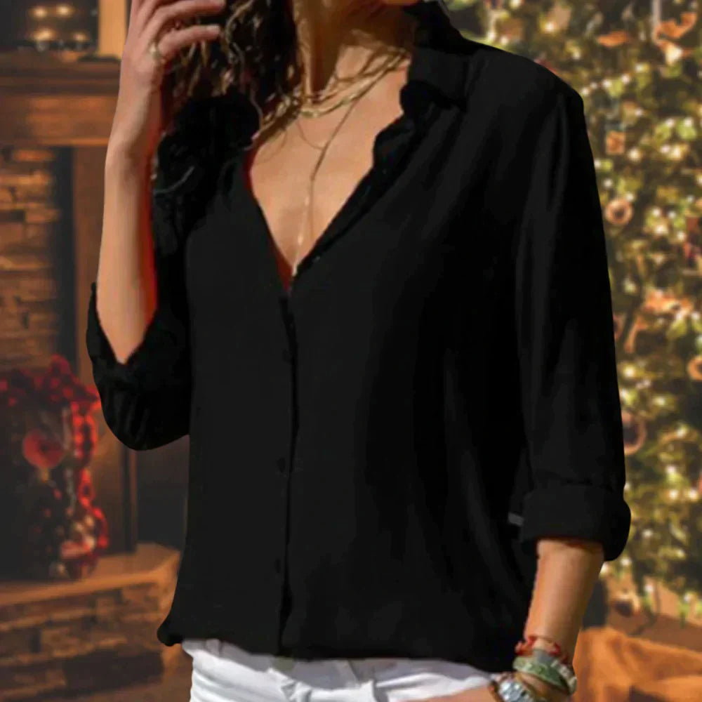 Elegant Stylish Women's Blouse with Long Sleeves