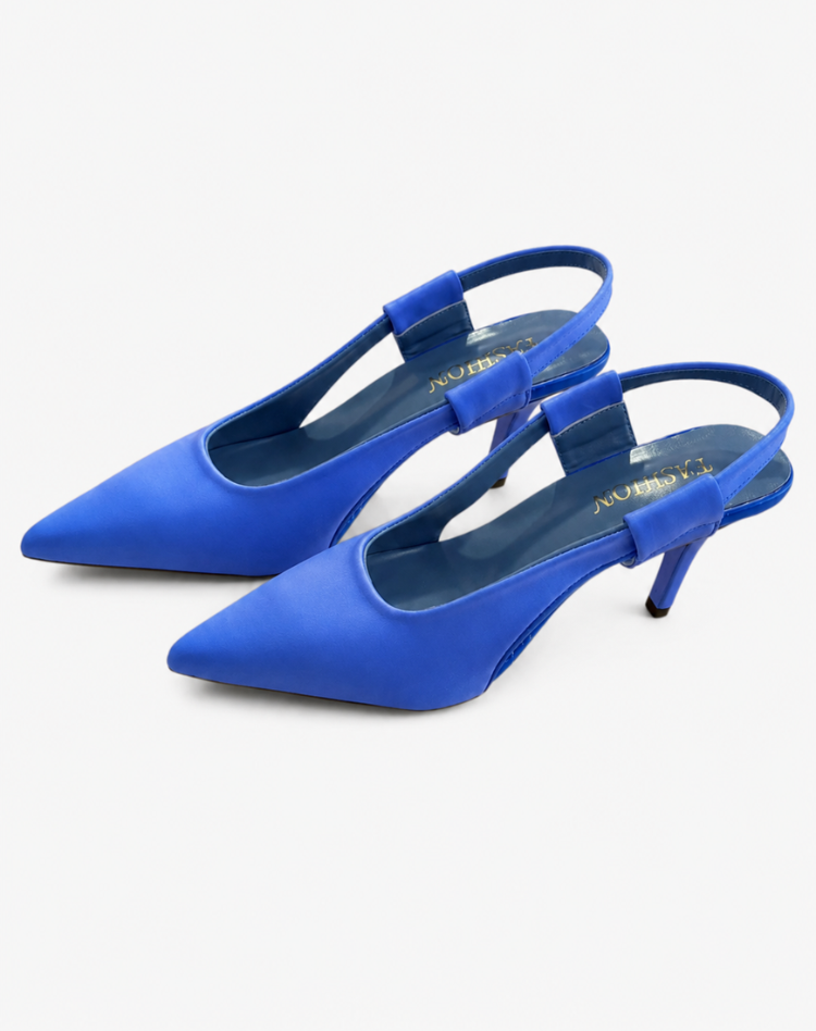 Philia| Pointed Slingback Heels with High Heel