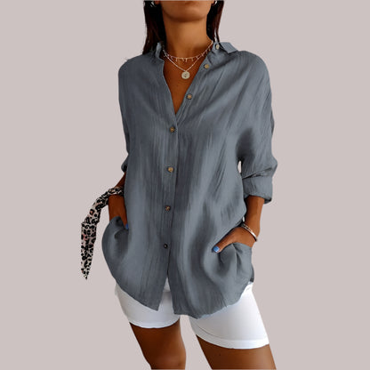 Lizanne | Airy Linen Blouse for Women