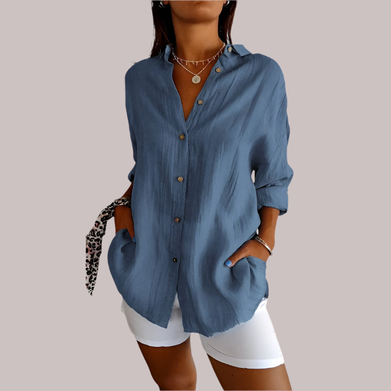 Lizanne | Airy Linen Blouse for Women
