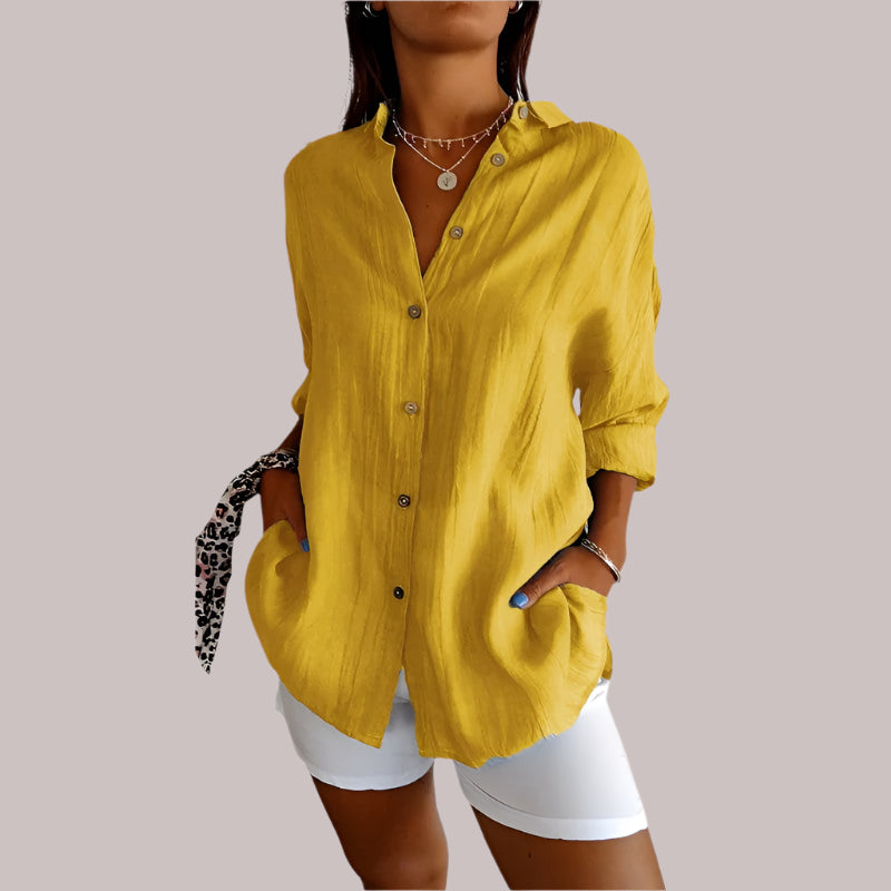 Lizanne | Airy Linen Blouse for Women