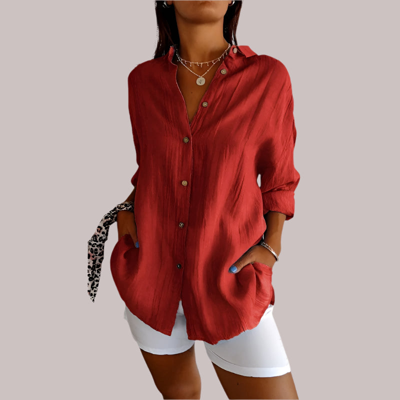 Lizanne | Airy Linen Blouse for Women