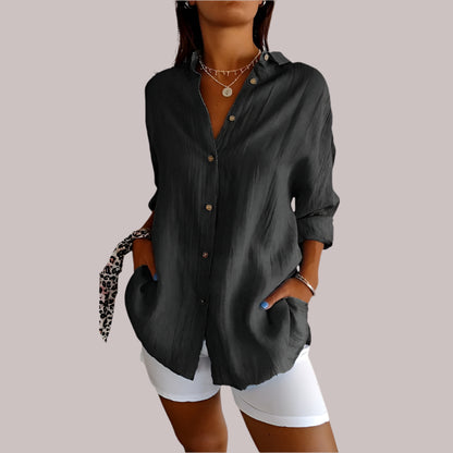 Lizanne | Airy Linen Blouse for Women