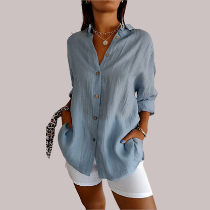 Lizanne | Airy Linen Blouse for Women