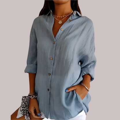 Lizanne | Airy Linen Blouse for Women