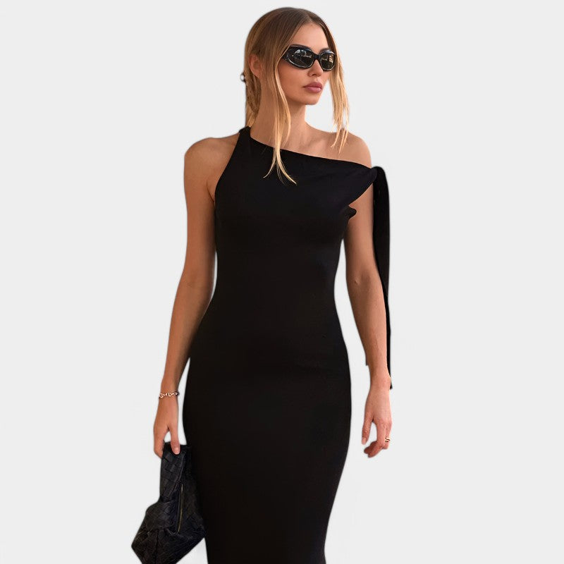 Lenore | Elegant Maxi Dress with Bow Detail