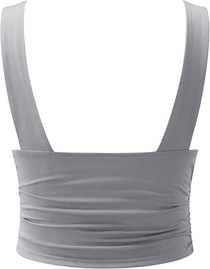 Alana | Elegant V-Neck Crop Top