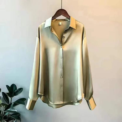Chic Luxe Women's Blouse with Long Sleeves