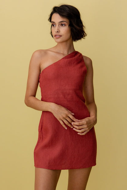 Luci | One-Shoulder Summer Mini Dress
