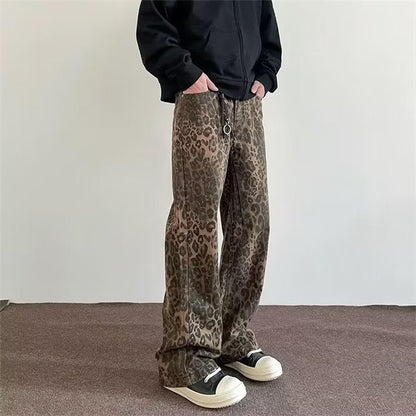 Kara | Flared Pants with Leopard Print