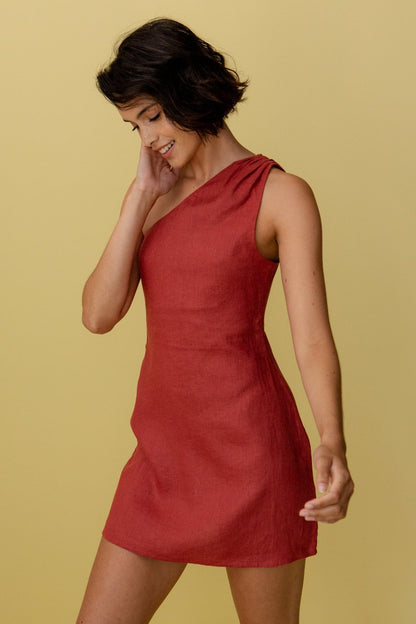 Luci | One-Shoulder Summer Mini Dress
