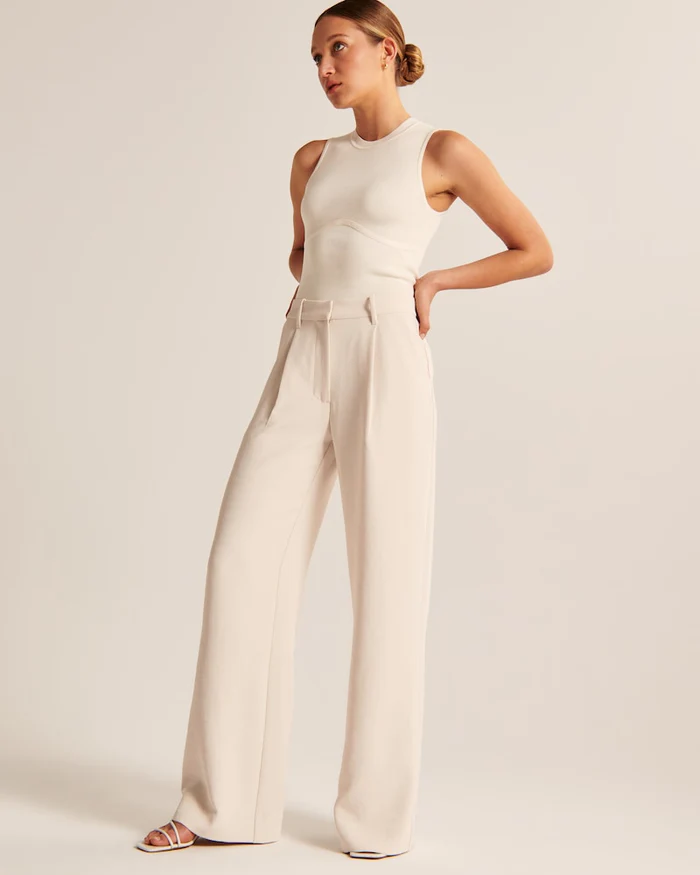 Keni | Elegant Wide-Leg Trousers with High Waist
