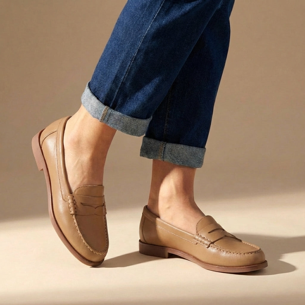 Penny Loafers For Women With Round Toe