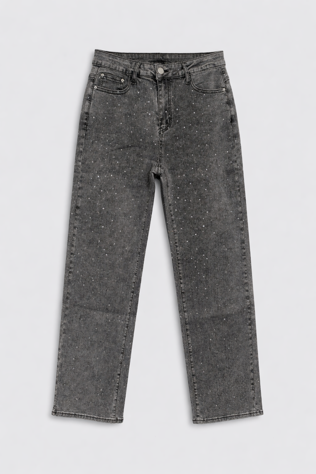 Laila | Straight-Leg Jeans with Glitter Details
