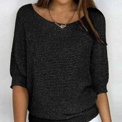 Comfortable Airy Women's Top with Stylish Knitted Texture