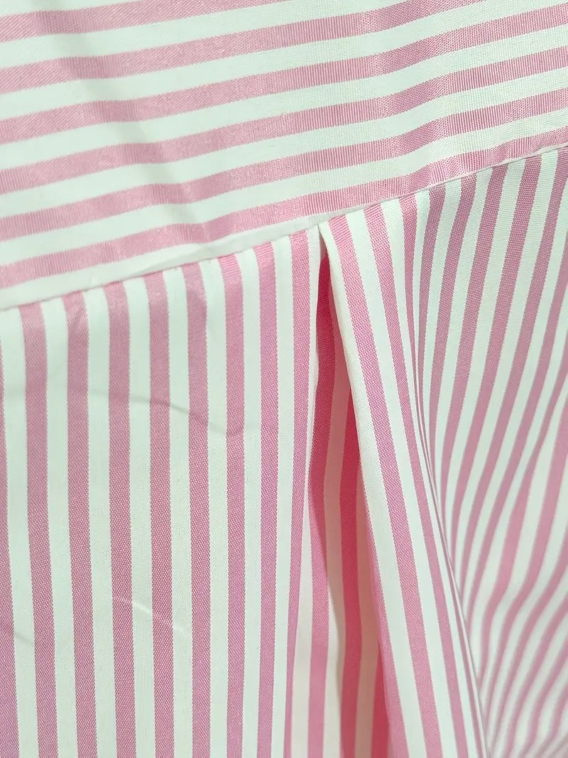 Bincy | Striped Shirt Blouse with Long Sleeves - Casual
