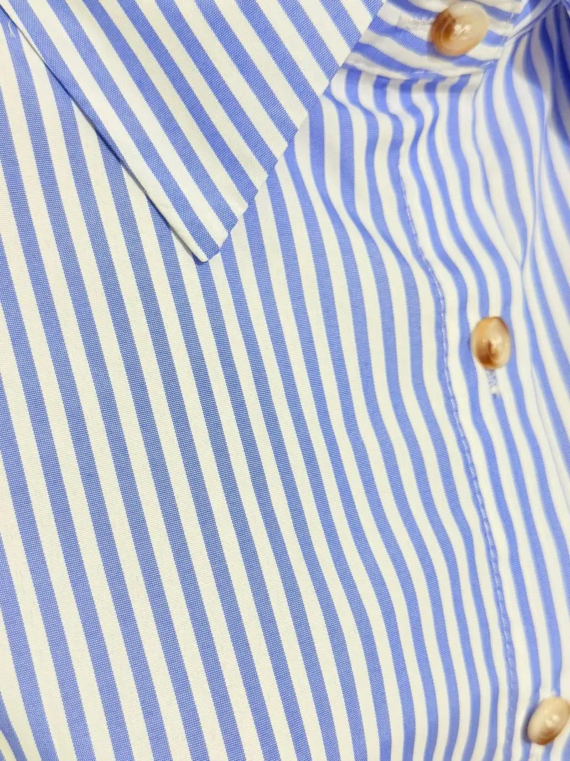 Bincy | Striped Shirt Blouse with Long Sleeves - Casual