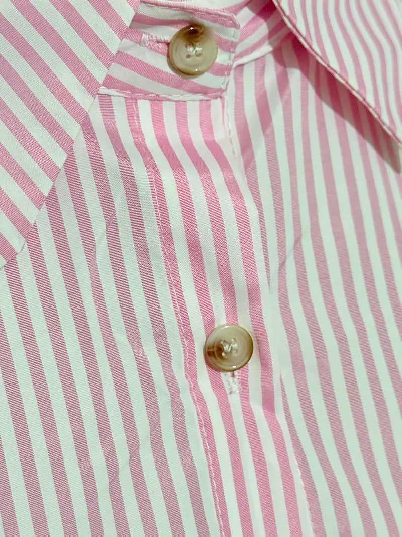 Bincy | Striped Shirt Blouse with Long Sleeves - Casual