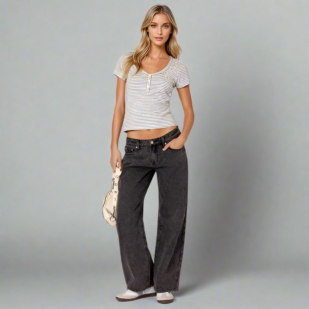 Yaella | Low Rise Straight-Leg Women's Jeans