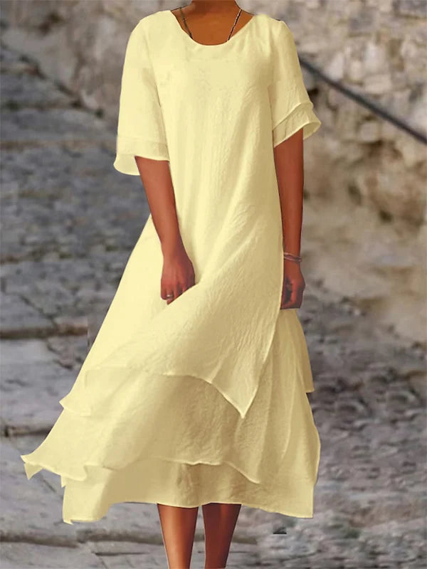 Caren | Elegant and Chic Women's Dress with Layers