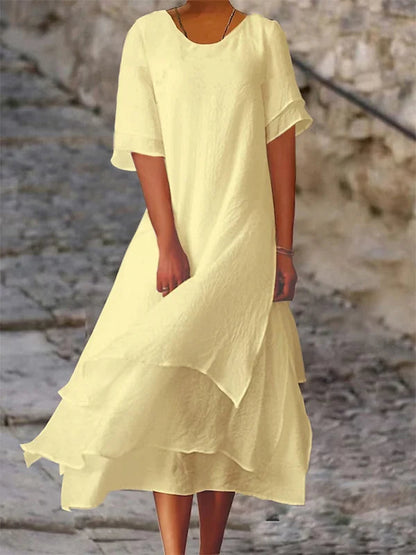 Caren | Elegant and Chic Women's Dress with Layers