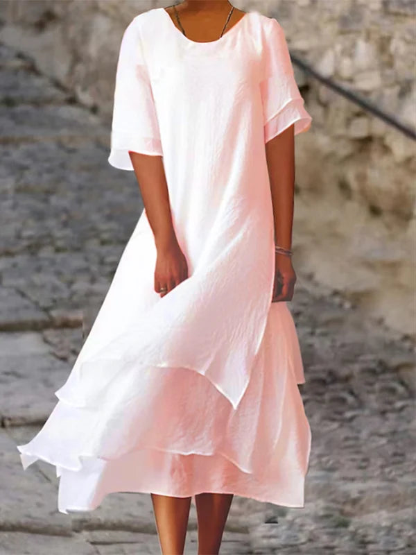 Caren | Elegant and Chic Women's Dress with Layers