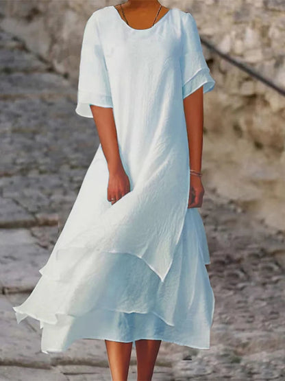 Caren | Elegant and Chic Women's Dress with Layers