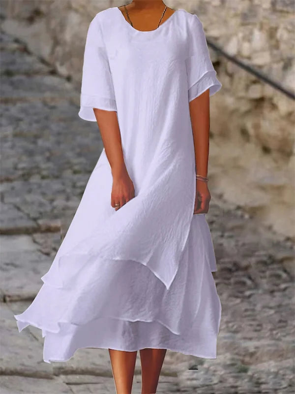 Caren | Elegant and Chic Women's Dress with Layers