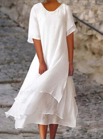 Caren | Elegant and Chic Women's Dress with Layers