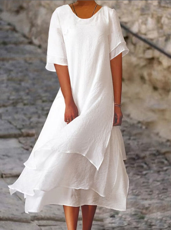 Caren | Elegant and Chic Women's Dress with Layers