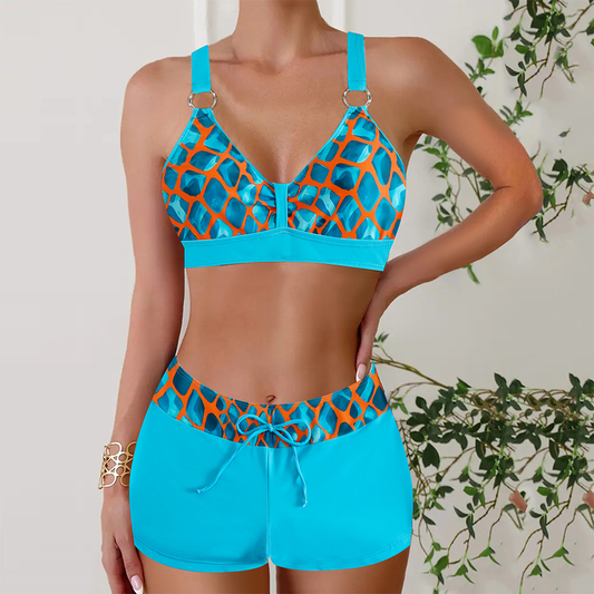 Zoraida | Women's Striped Bikini with Bottoms