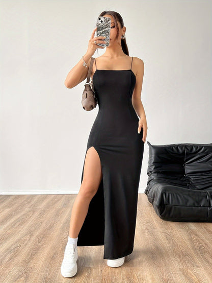 Delisia | Elegant Maxi Dress with High Split