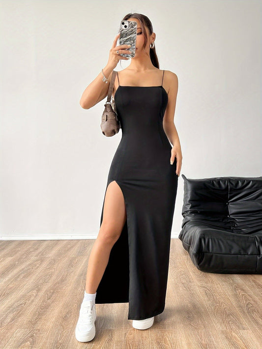 Delisia | Elegant Maxi Dress with High Split
