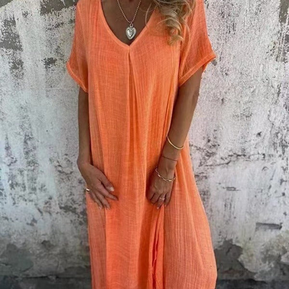 Nina | Airy Summer Dress with V-Neck