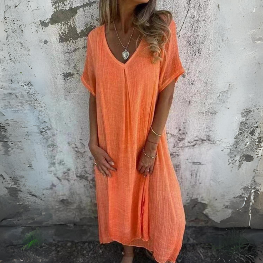 Nina | Airy Summer Dress with V-Neck