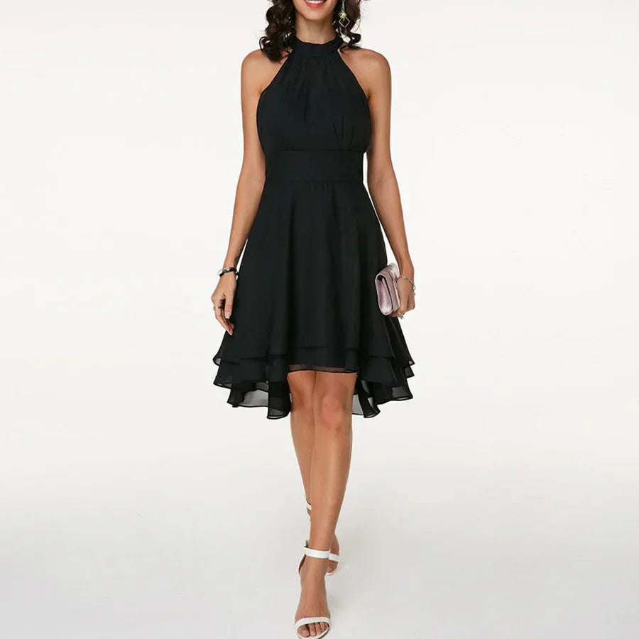 Frieda | Halter Dress with Ruffles