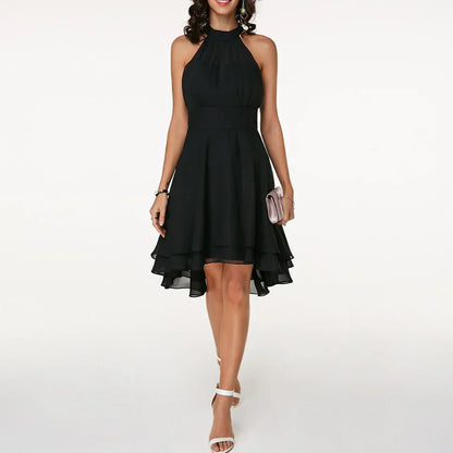 Frieda | Halter Dress with Ruffles