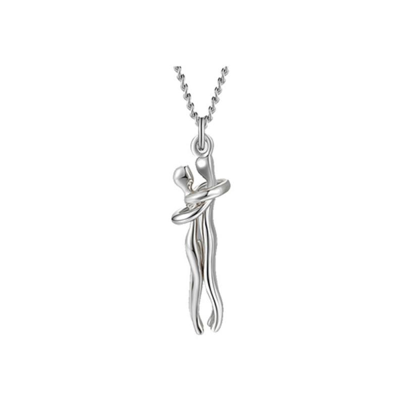Elegant Women's Necklace with Gold and Silver Pendant